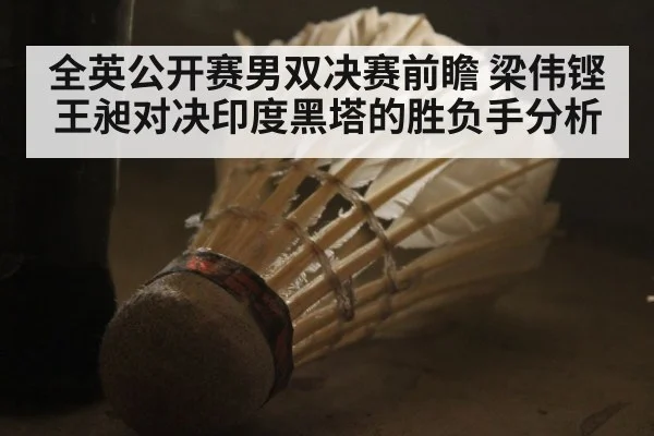 全英公开赛男双决赛前瞻 梁伟铿王昶对决印度黑塔的胜负手分析